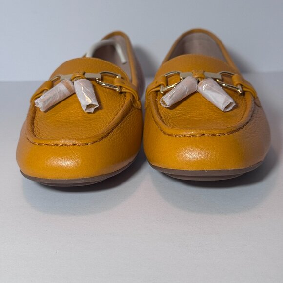 NWT Talbots size 10.5 Everson Tasseled Pebbled Leather Driving Moccasins - Picture 11 of 13